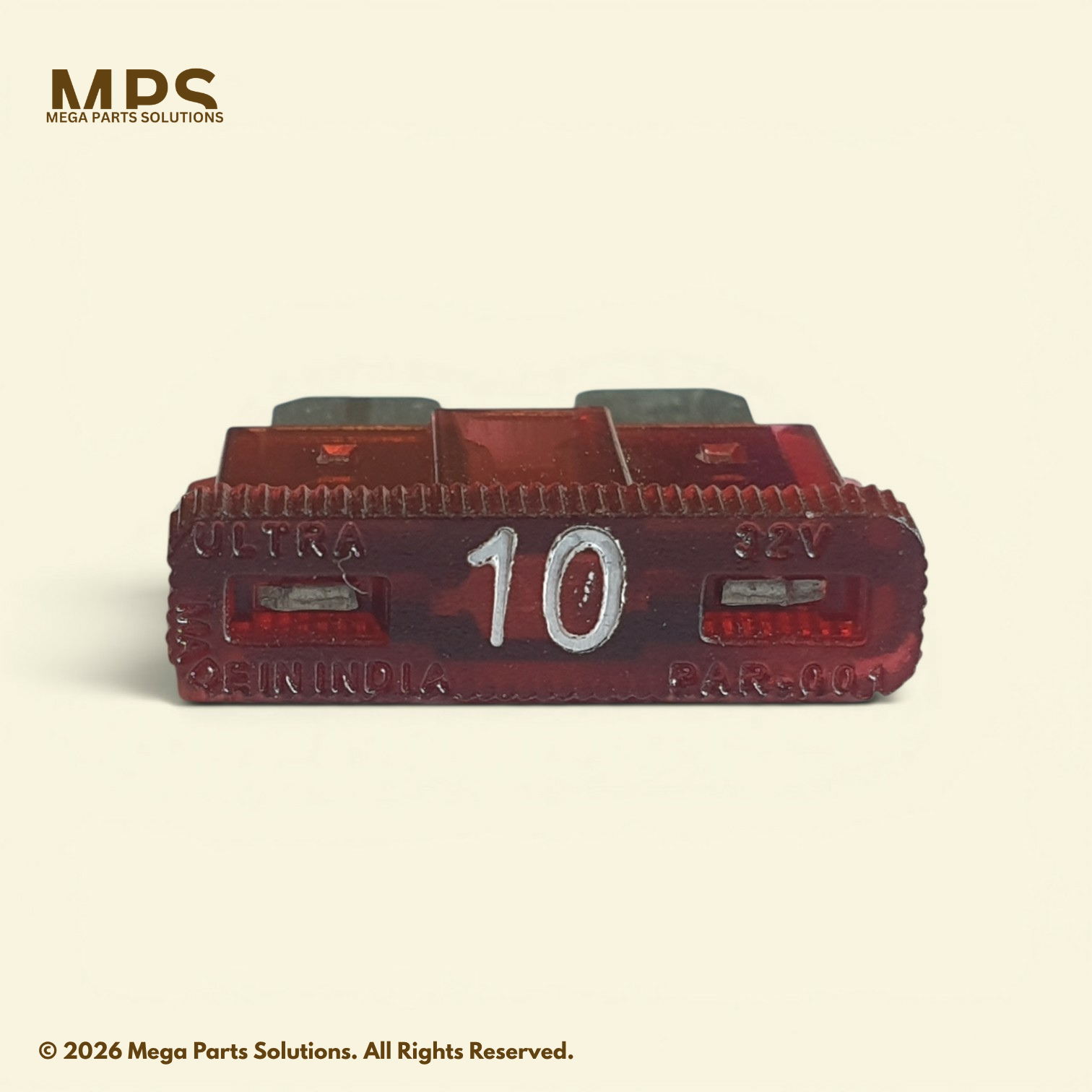 Blade Fuse 10A Front View