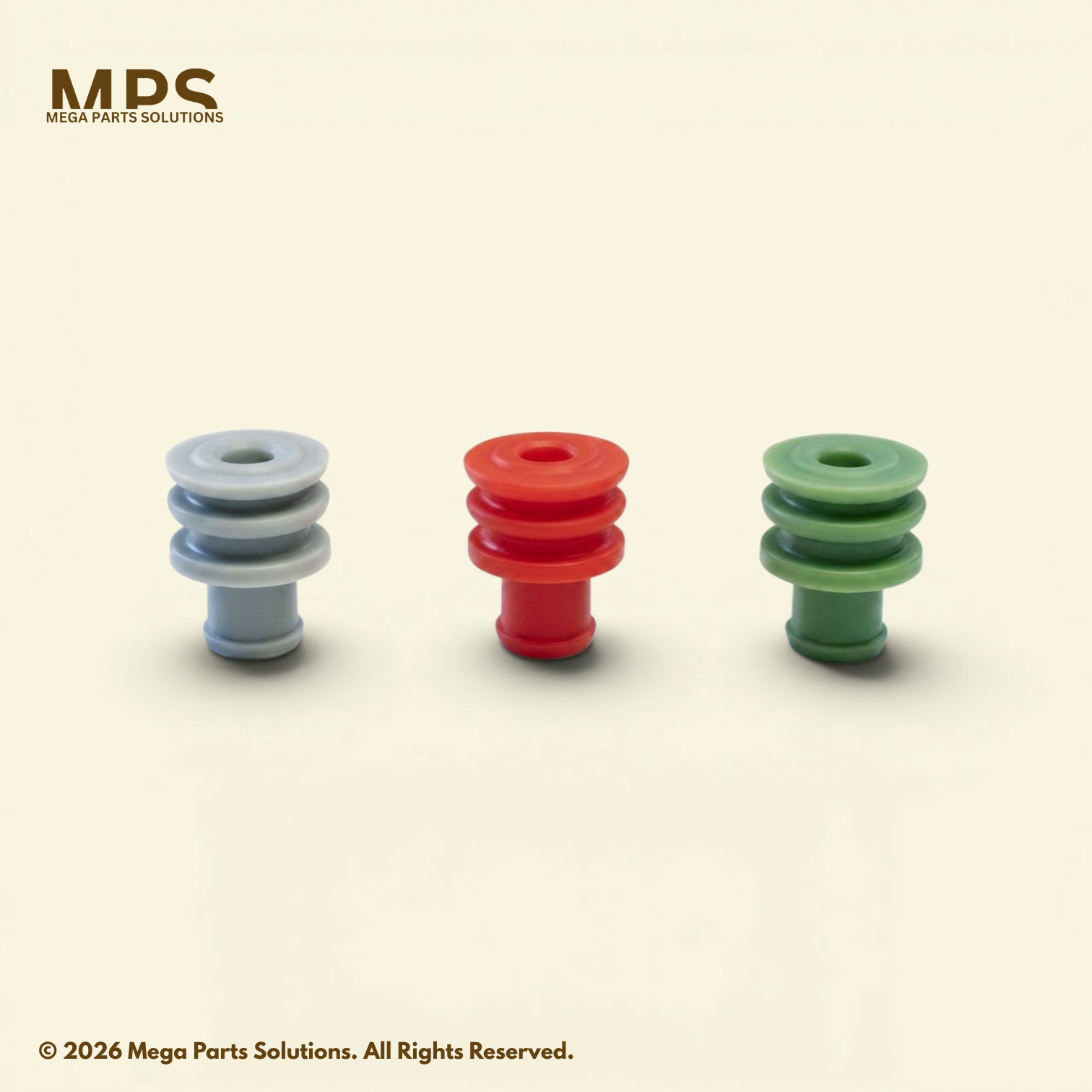 3 Rib 1.6 mm Wire Seal (Silicone) - Image 4