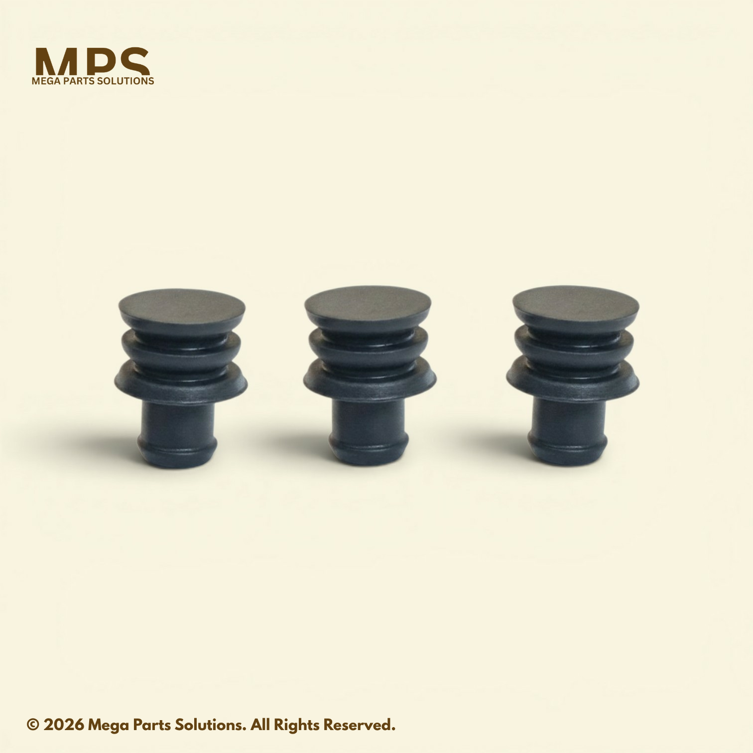 3 Rib Silicone Dummy Seal MPS Front View