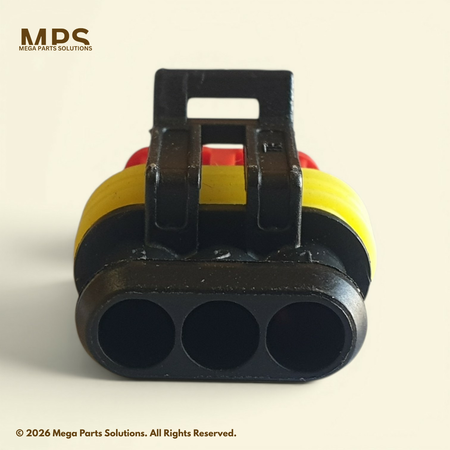 AMP Superseal 1.5 Series 3 Pole Female Connector - Image 2