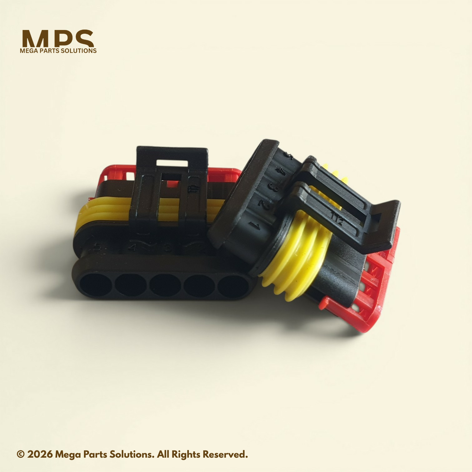 AMP Superseal 1.5 Series 5 Pole Female Connector - Image 2