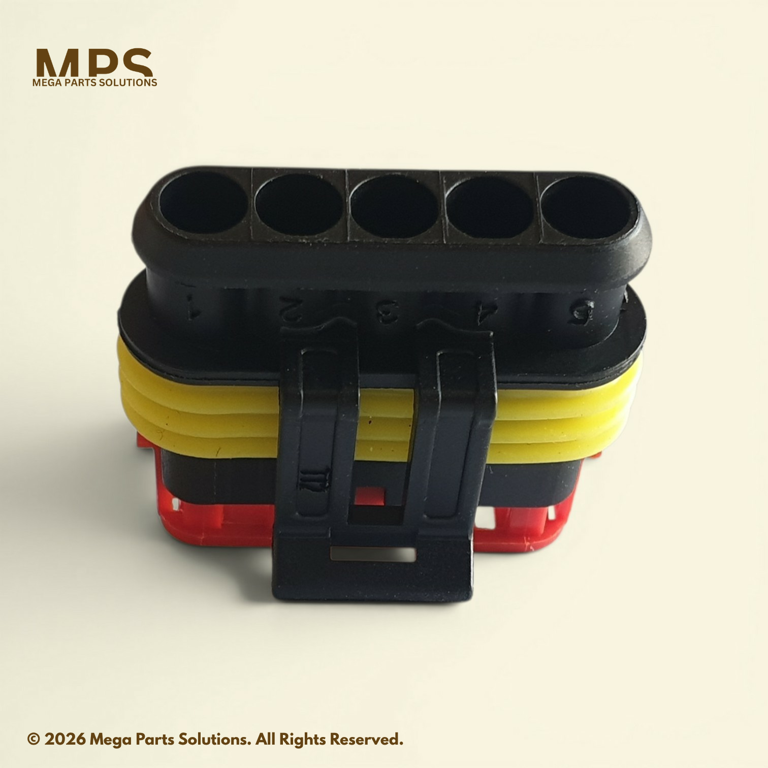 AMP Superseal 1.5 Series 5 Pole Female Connector - Image 4