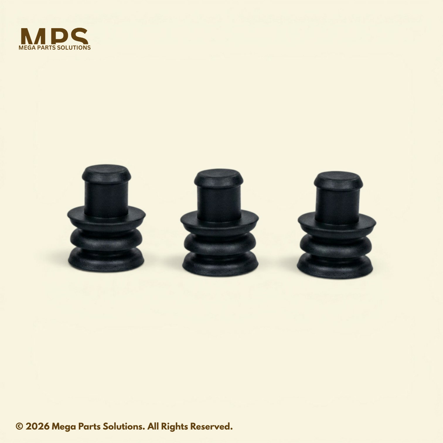 3 Rib Silicone Connector Dummy Seal Close-Up
